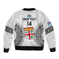 Custom Fiji Rugby Bomber Jacket 2023 Go Champions World Cup Fijian Tapa Pattern LT14 - Polynesian Pride