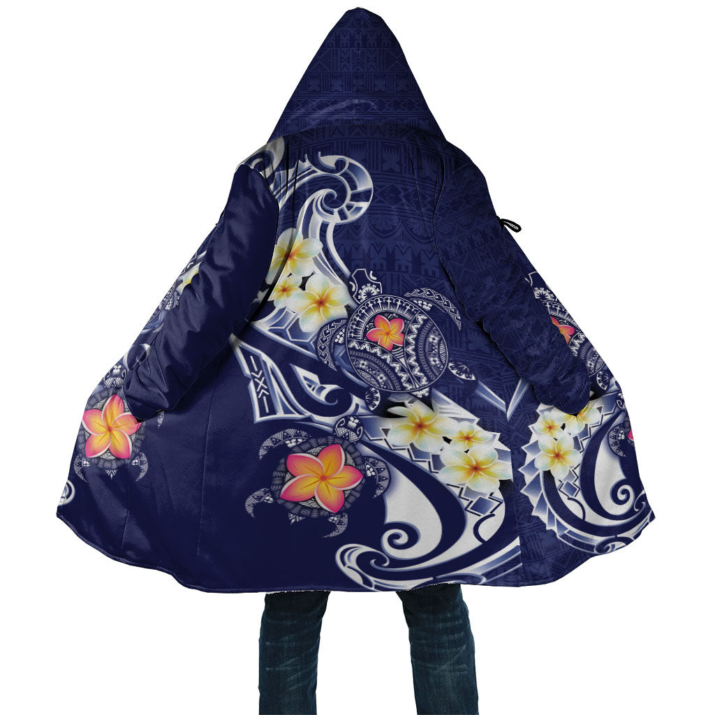 Bula Fiji Tapa Turtle Cloak Plumeria Fijian Masi Vonu Midnight Blue