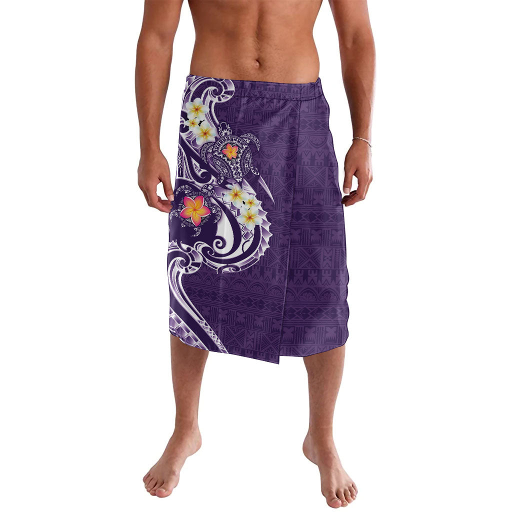 Bula Fiji Tapa Turtle Lavalava Plumeria Fijian Masi Vonu Purple