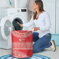 Mate Ma'a Tonga 2026 Rugby Laundry Basket Go Champions Tongan Ngatu Pattern LT14 - Polynesian Pride