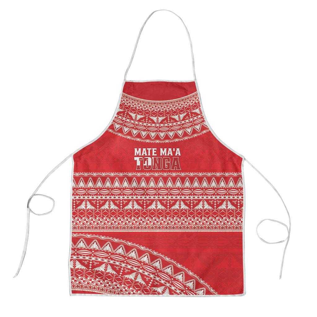 Mate Ma'a Tonga 2026 Rugby Apron Go Champions Tongan Ngatu Pattern