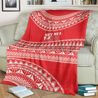 Mate Ma'a Tonga 2026 Rugby Blanket Go Champions Tongan Ngatu Pattern LT14 - Polynesian Pride