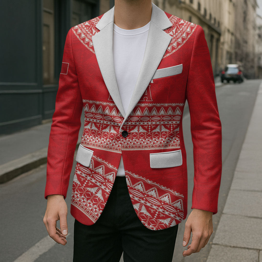 Mate Ma'a Tonga 2026 Rugby Custom Blazer Go Champions Tongan Ngatu Pattern LT14 - Polynesian Pride