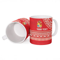Mate Ma'a Tonga 2026 Rugby Custom Ceramic Mug Go Champions Tongan Ngatu Pattern LT14 - Polynesian Pride