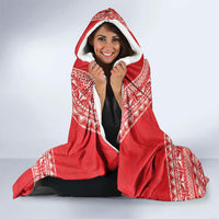 Mate Ma'a Tonga 2026 Rugby Hooded Blanket Go Champions Tongan Ngatu Pattern LT14 - Polynesian Pride