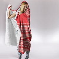 Mate Ma'a Tonga 2026 Rugby Hooded Blanket Go Champions Tongan Ngatu Pattern LT14 - Polynesian Pride