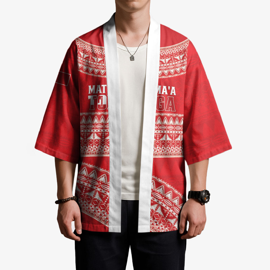 Mate Ma'a Tonga 2026 Rugby Custom Kimono Go Champions Tongan Ngatu Pattern LT14 - Polynesian Pride