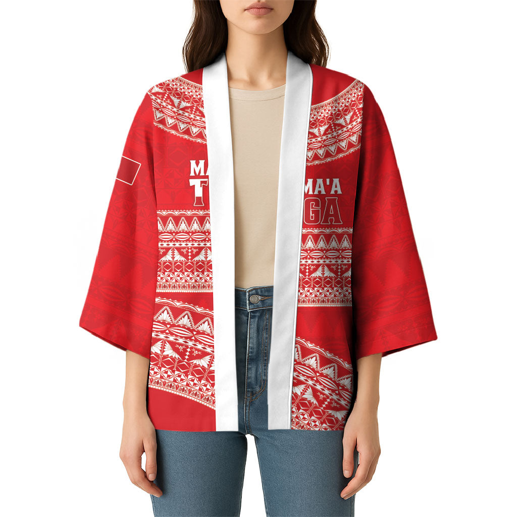 Mate Ma'a Tonga 2026 Rugby Custom Kimono Go Champions Tongan Ngatu Pattern LT14 - Polynesian Pride
