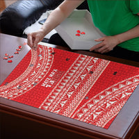Mate Ma'a Tonga 2026 Rugby Puzzle Go Champions Tongan Ngatu Pattern LT14 - Polynesian Pride