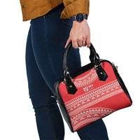 Mate Ma'a Tonga 2026 Rugby Shoulder Handbag Go Champions Tongan Ngatu Pattern LT14 - Polynesian Pride