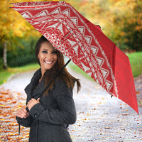 Mate Ma'a Tonga 2026 Rugby Umbrella Go Champions Tongan Ngatu Pattern LT14 - Polynesian Pride