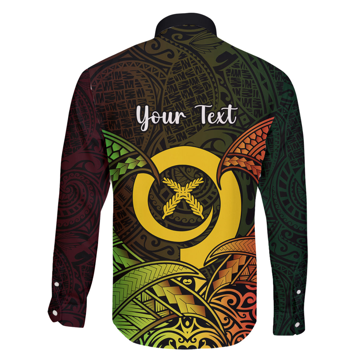 Personalised Vanuatu Family Day Family Matching Off Shoulder Long Sleeve Dress and Hawaiian Shirt Happy 26 December Vanuatuan Pig Tusk LT14 - Polynesian Pride