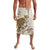 Brown And White Hawaii Chameleon Lavalava Plumeria Polynesian Tribal Art