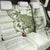 Green And White Hawaii Chameleon Back Car Seat Cover Plumeria Polynesian Tribal Art