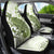 Green And White Hawaii Chameleon Car Seat Cover Plumeria Polynesian Tribal Art