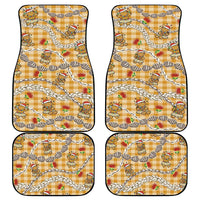 Gold Palaka Hawaii Mele Kalikimaka Car Mats Ohia Lehua Shell Leis Funny Gingerbread Santa - Polynesian Pride