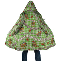 Green Palaka Hawaii Mele Kalikimaka Cloak Ohia Lehua Shell Leis Funny Gingerbread Santa - Polynesian Pride