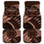 Malo e lelei Tonga Car Mats Tongan Ngatu Pattern Vintage Vibes LT14 Brown - Polynesian Pride