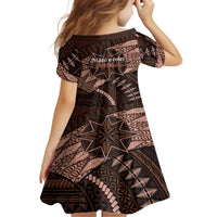 Malo e lelei Tonga Family Matching Tank Maxi Dress and Hawaiian Shirt Tongan Ngatu Pattern Vintage Vibes LT14 - Polynesian Pride