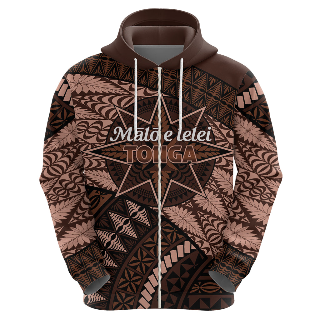 Malo e lelei Tonga Hoodie Tongan Ngatu Pattern Vintage Vibes LT14 - Polynesian Pride