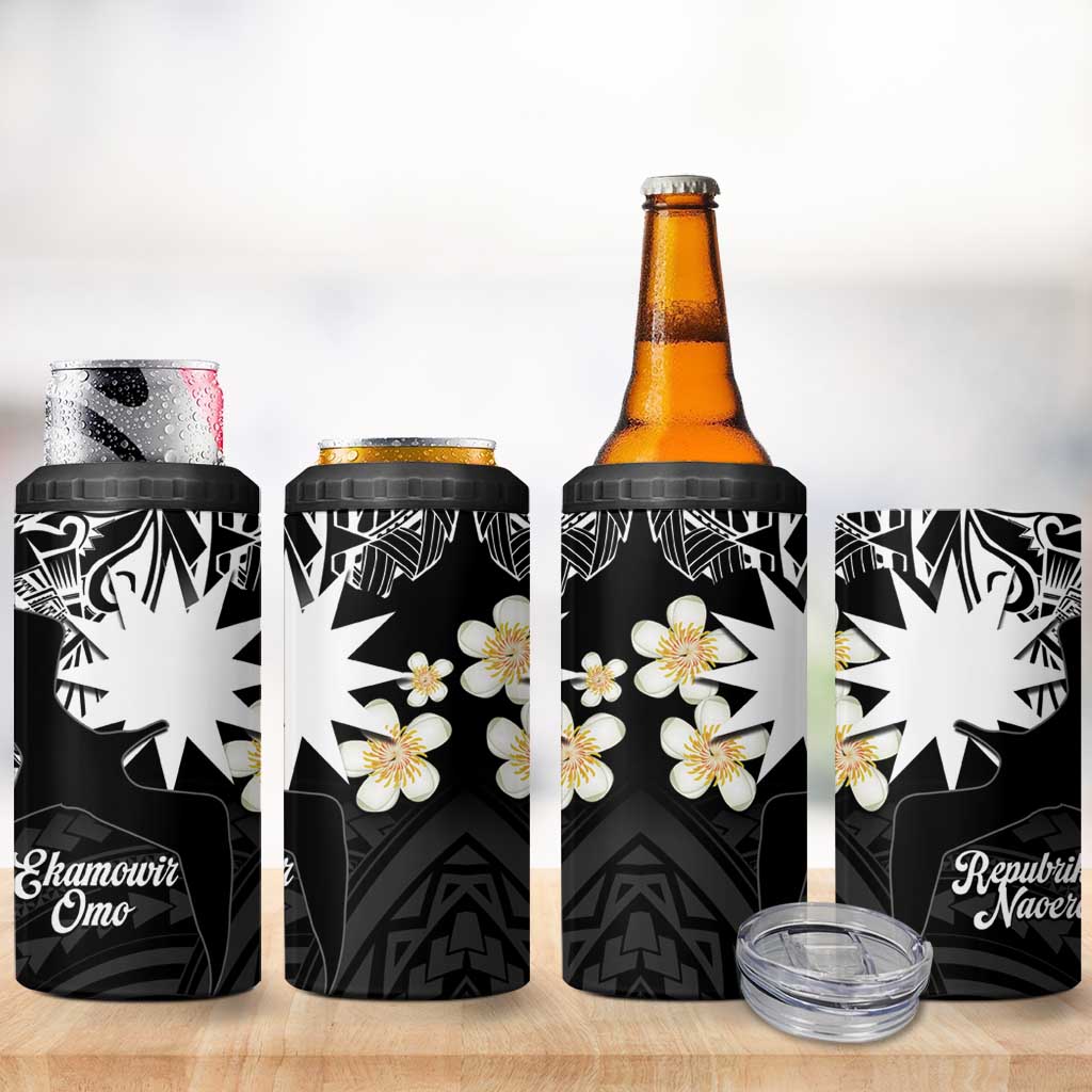 Ekamowir Omo Nauru 4 in 1 Can Cooler Tumbler Naoero Twelve-pointed Star Polynesian Tattoo LT14 - Polynesian Pride