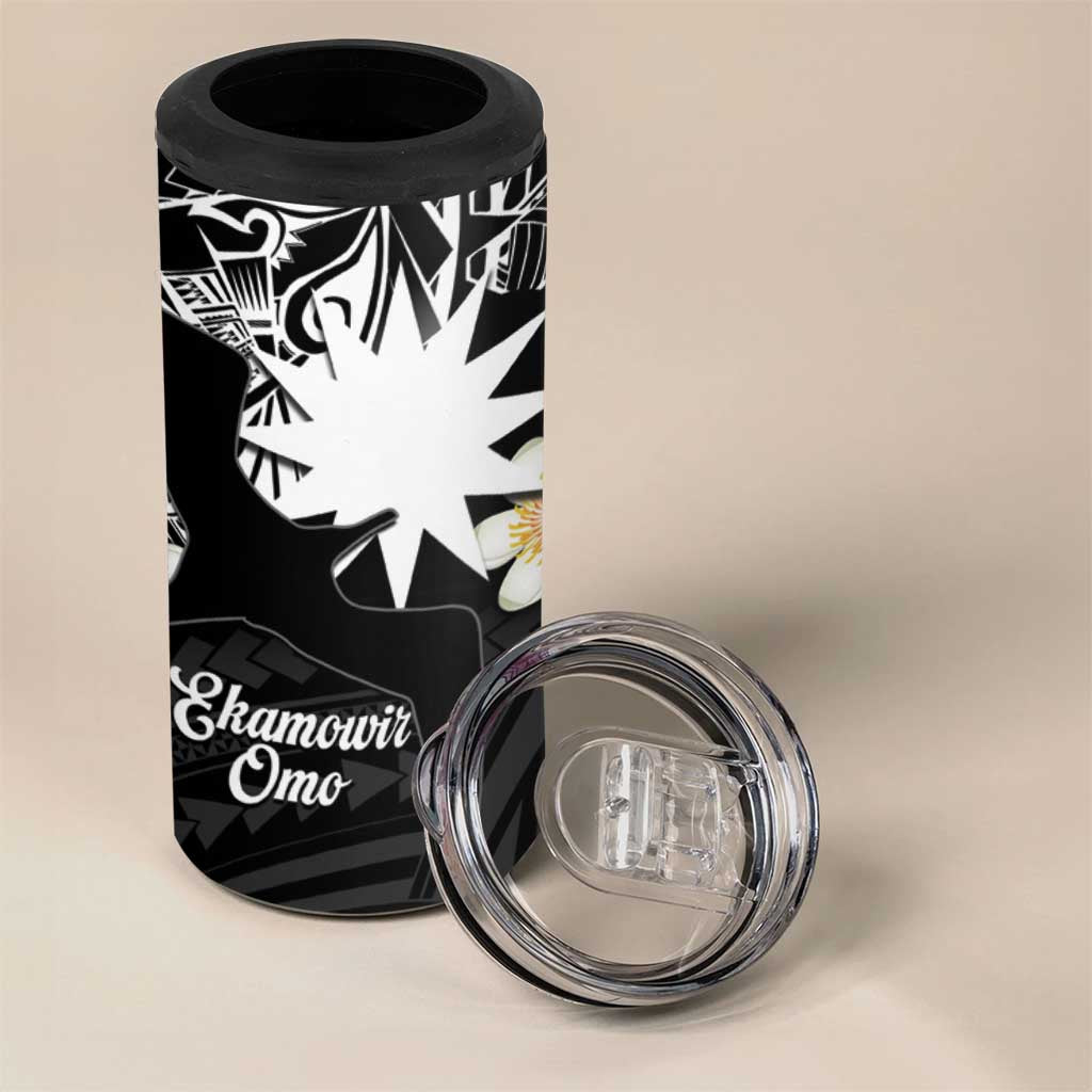 Ekamowir Omo Nauru 4 in 1 Can Cooler Tumbler Naoero Twelve-pointed Star Polynesian Tattoo LT14 - Polynesian Pride
