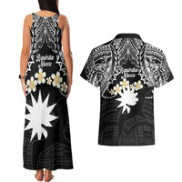 Ekamowir Omo Nauru Couples Matching Tank Maxi Dress and Hawaiian Shirt Naoero Twelve-pointed Star Polynesian Tattoo LT14 - Polynesian Pride