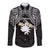 Ekamowir Omo Nauru Long Sleeve Button Shirt Naoero Twelve-pointed Star Polynesian Tattoo