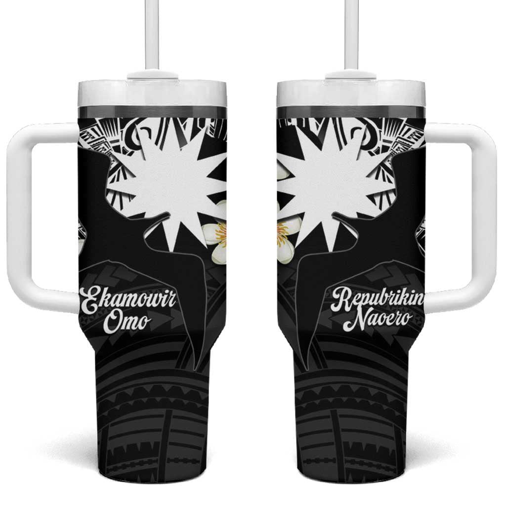 Ekamowir Omo Nauru Tumbler With Handle Naoero Twelve-pointed Star Polynesian Tattoo