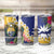 Nauru Independence Day Tumbler Cup Coat Of Arms With Tropical Flowers