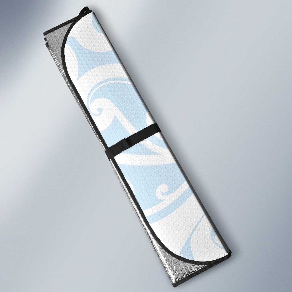 New Zealand Autism Awareness Month Auto Sun Shade Takiwatanga Maori Lizard With Sunflower - Polynesian Pride