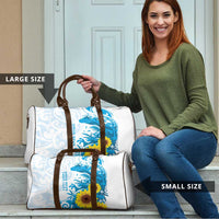 New Zealand Autism Awareness Month Travel Bag Takiwatanga Maori Lizard With Sunflower - Polynesian Pride