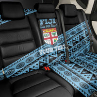 Fiji Rugby 2025 Custom Back Car Seat Cover Fijian Tapa Toso Viti Toso - Black LT14 - Polynesian Pride