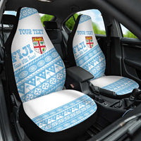 Fiji Rugby 2025 Custom Car Seat Cover Fijian Tapa Toso Viti Toso - White LT14 One Size White - Polynesian Pride