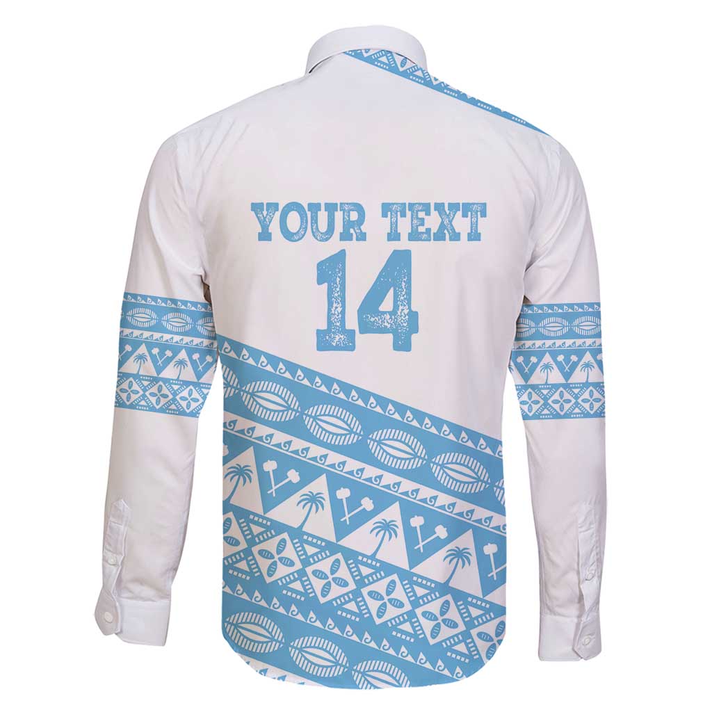 Fiji Rugby 2025 Custom Family Matching Summer Maxi Dress and Hawaiian Shirt Fijian Tapa Toso Viti Toso - White