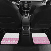 Fiji Rugby 2025 Custom Car Mats Fijian Tapa Toso Viti Toso - Pink LT14 Set 2pcs - Back Pink - Polynesian Pride