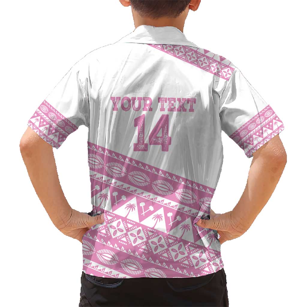 Fiji Rugby 2025 Custom Hawaiian Shirt Fijian Tapa Toso Viti Toso - Pink