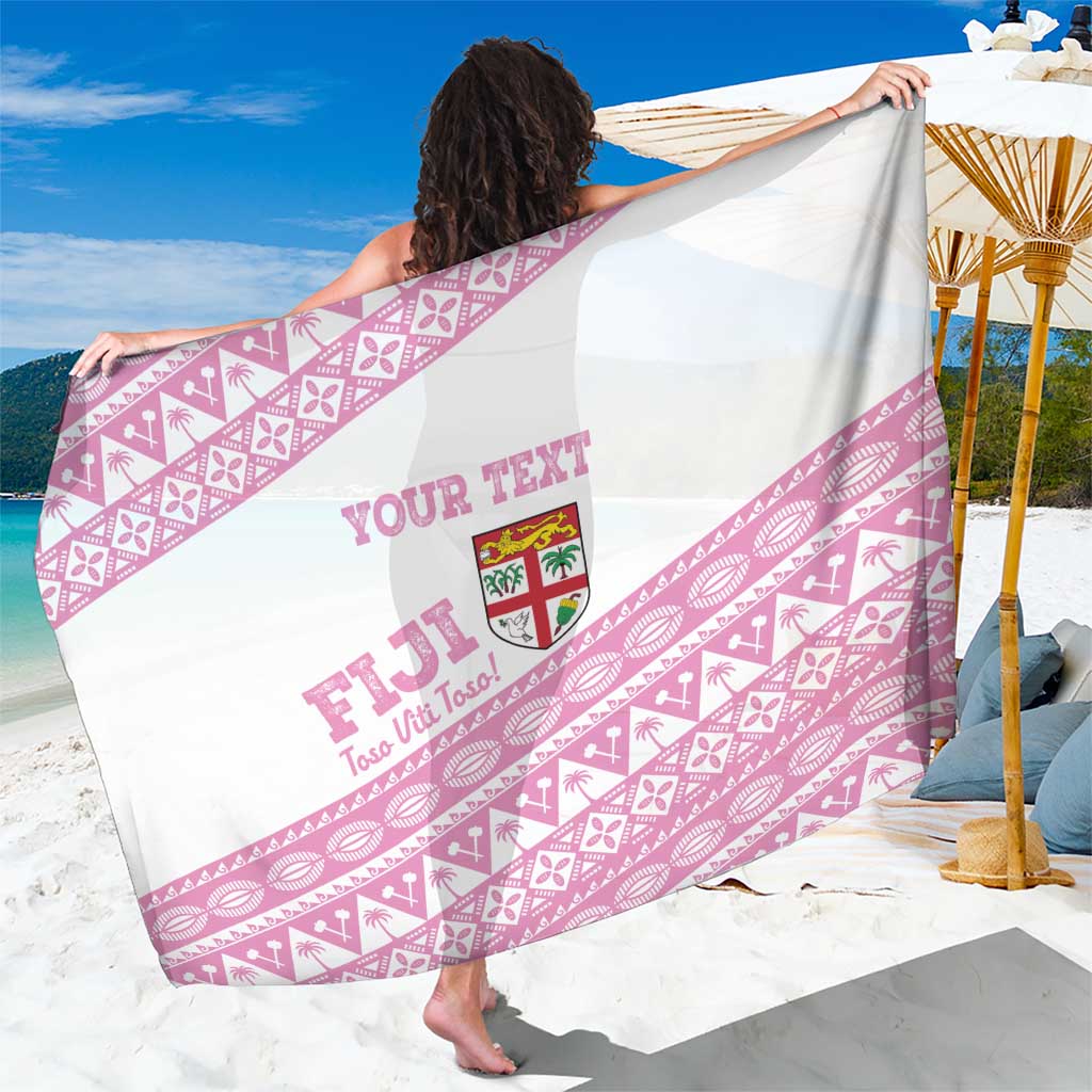 Fiji Rugby 2025 Custom Sarong Fijian Tapa Toso Viti Toso - Pink