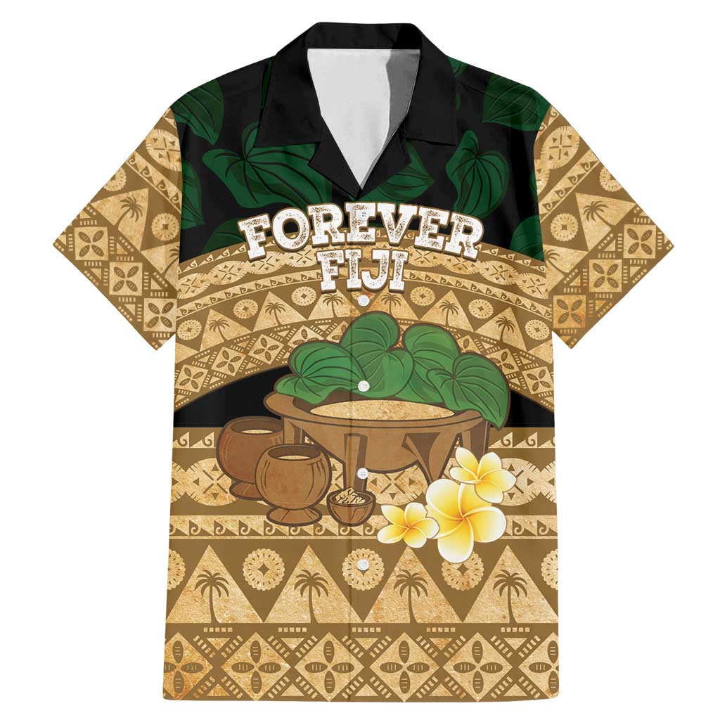 Bula Fiji Kava Bowl Family Matching Mermaid Dress and Hawaiian Shirt Fijian Tapa Cloth Vintage Vibe