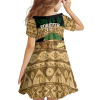 Bula Fiji Kava Bowl Family Matching Off Shoulder Maxi Dress and Hawaiian Shirt Fijian Tapa Cloth Vintage Vibe