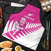 New Zealand Silver Fern Rugby Custom Apron Go All Black Maori Pink Version - Polynesian Pride