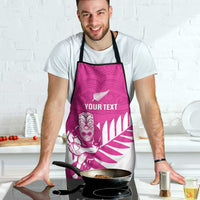 New Zealand Silver Fern Rugby Custom Apron Go All Black Maori Pink Version - Polynesian Pride