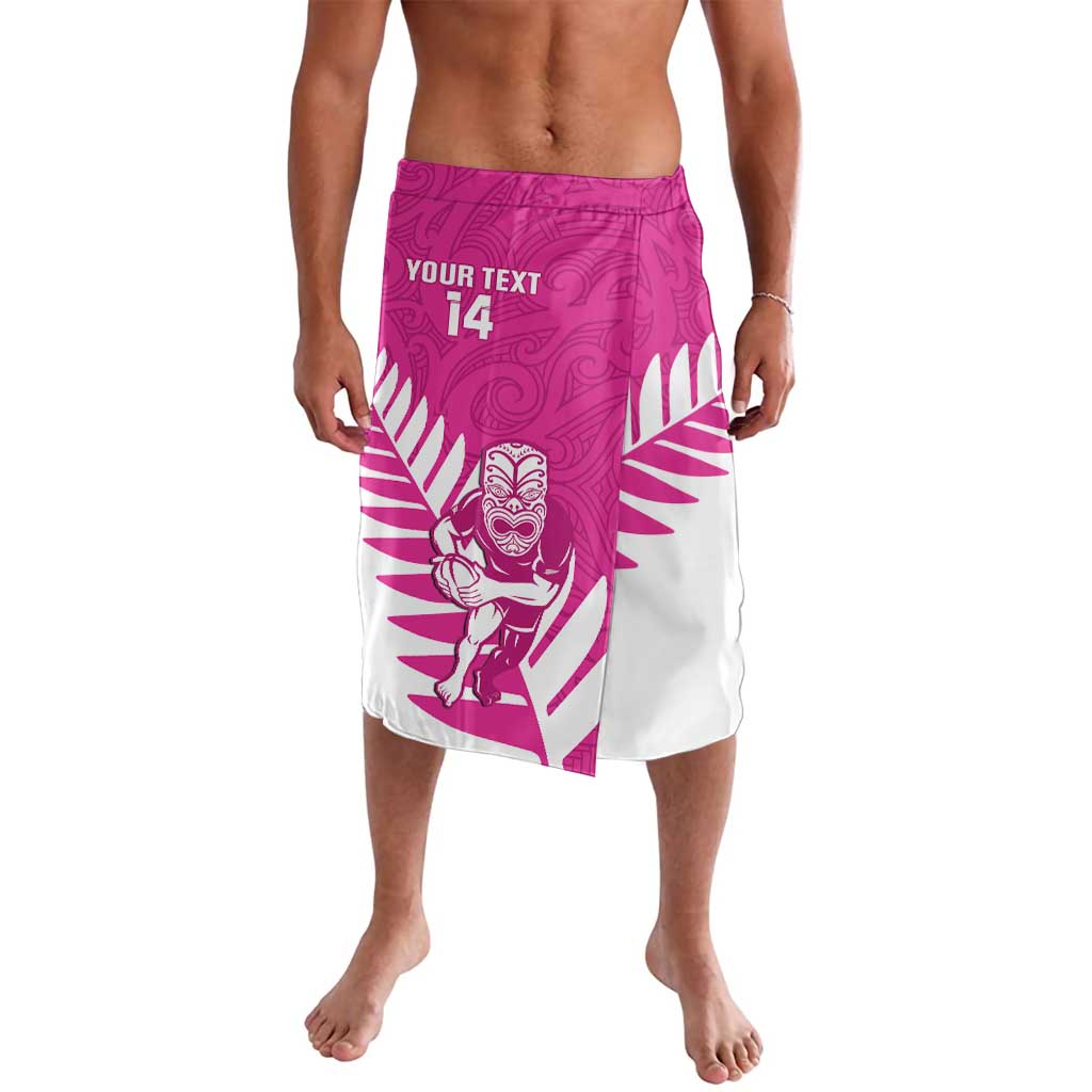 New Zealand Silver Fern Rugby Custom Lavalava Go All Black Maori Pink Version