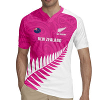 New Zealand Silver Fern Rugby Custom Rugby Jersey Go All Black Maori Pink Version LT14 - Polynesian Pride