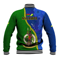 Vanuatu Malampa Province Baseball Jacket Turtle Sand Drawing Unique Tapa Pattern LT14 - Polynesian Pride