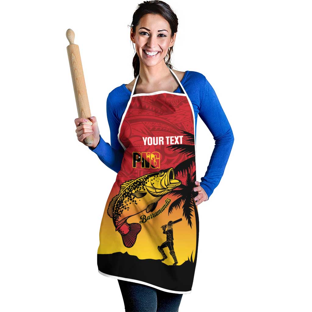 Custom Papua New Guinea Cricket Apron PNG Barramundis - Polynesian Pride