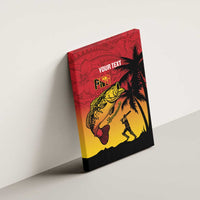 Custom Papua New Guinea Cricket Canvas Wall Art PNG Barramundis - Polynesian Pride
