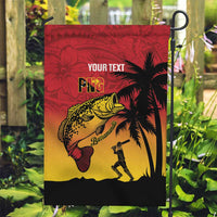 Custom Papua New Guinea Cricket Garden Flag PNG Barramundis - Polynesian Pride