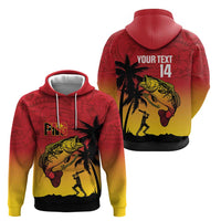 Custom Papua New Guinea Cricket Hoodie PNG Barramundis - Polynesian Pride