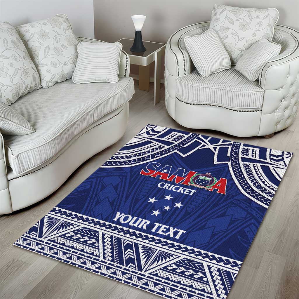 Custom Samoa Cricket Area Rug Go Champions Samoan LT14 - Polynesian Pride